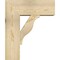 Ekena Millwork Funston Block Rough Sawn Bracket w/ Offset Brace, Douglas Fir, 8"W x 20"D x 24"H BKT0806X20X24FST05RDF - alternate 3